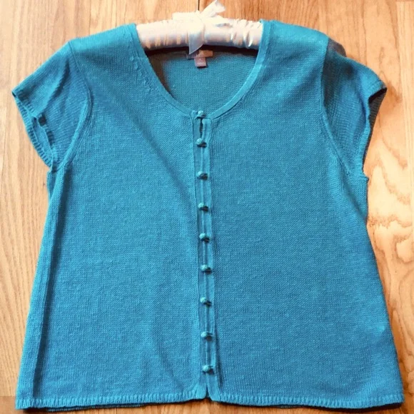 COPY - 100 % linen ⭐️ fine sweater knit top ⭐️ - Picture 2 of 7